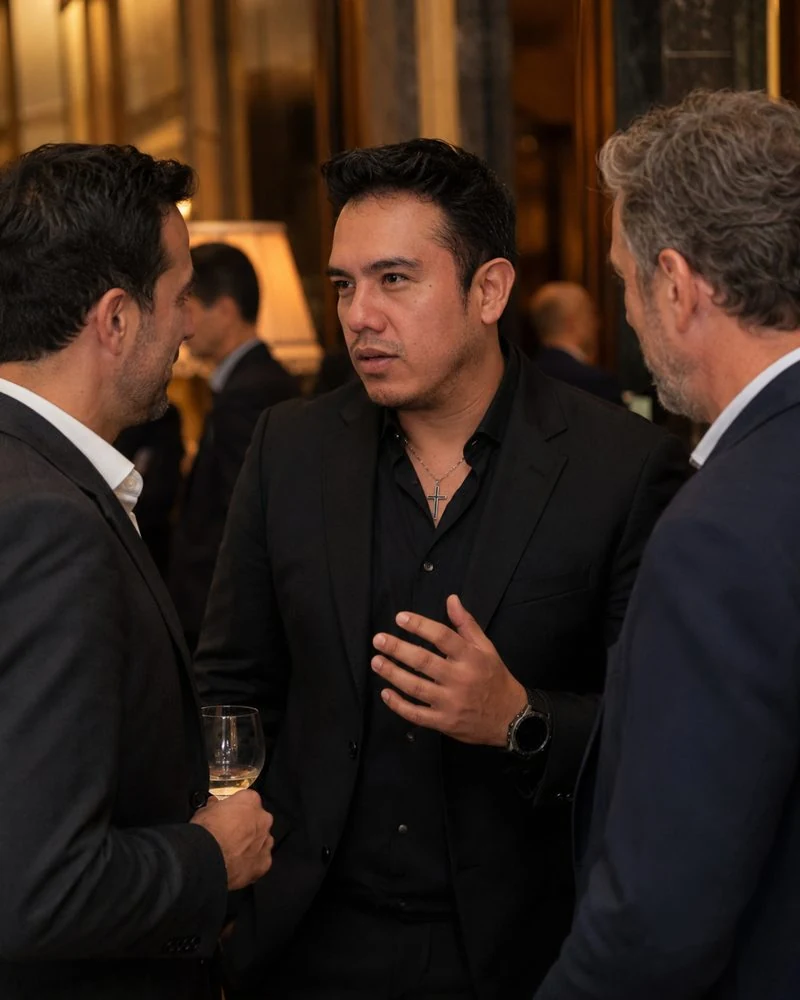 Ed Zam en un encuentro de alto nivel.
